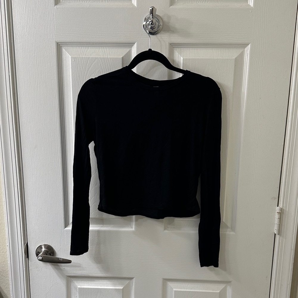 American Apparel Classic Black Long Sleeve Tee
